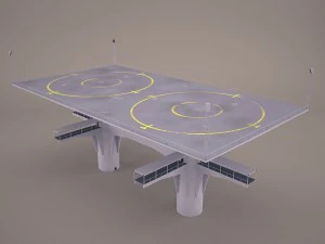 landing platform star wars 3D Model