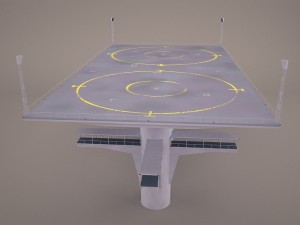 landing platform star wars 3D Модель