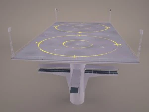 landing platform star wars 3D Model