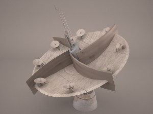 shield generator dish star wars 3D मॉडल