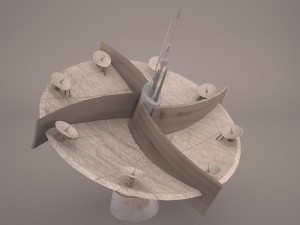 shield generator dish star wars 3D Модель