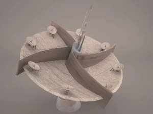 shield generator dish star wars 3D Model