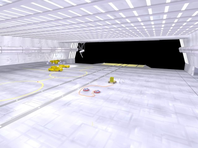 ship hangar corridor star wars 3Dモデル .c4d .max .obj .3ds .fbx .stl .blend 