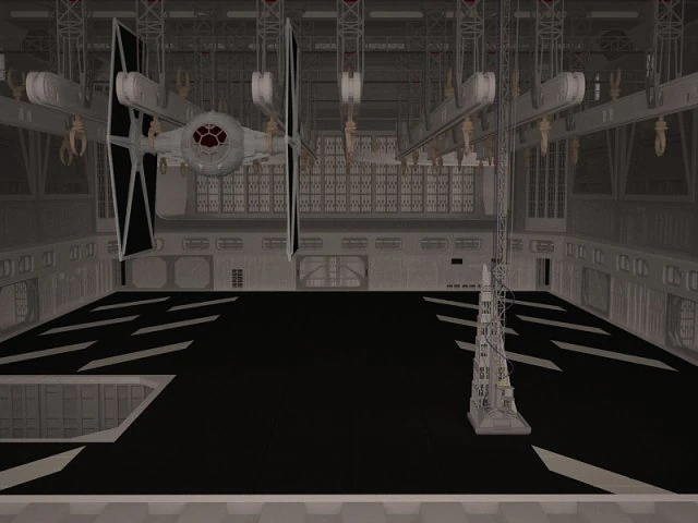 tie hangar star wars 3D Model .c4d .max .obj .3ds .fbx .stl .blend 