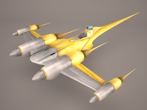 naboo bomber royal starship star wars 3D मॉडल