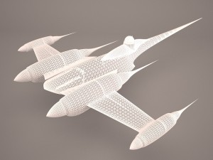 naboo bomber royal starship star wars 3D 模型