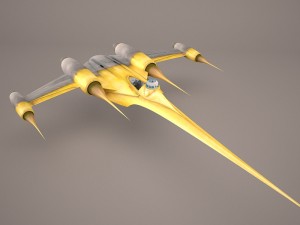 naboo bomber royal starship star wars 3D 模型