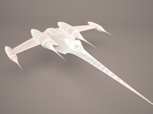 naboo bomber royal starship star wars 3D 模型
