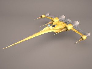 naboo bomber royal starship star wars 3D 模型