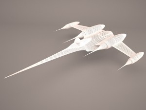 naboo bomber royal starship star wars 3D 模型