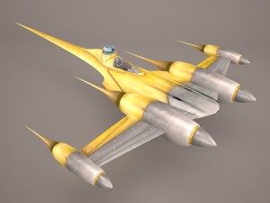 naboo bomber royal starship star wars 3D 模型
