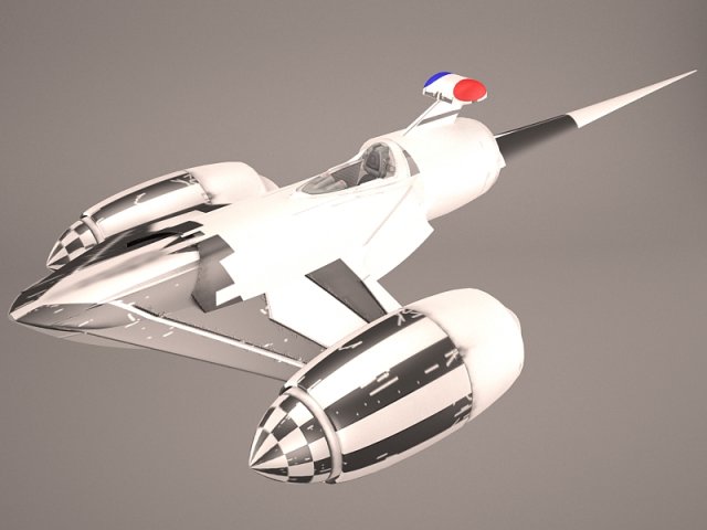 naboo police royal starship star wars Modelo 3D .c4d .max .obj .3ds .fbx .stl .blend 