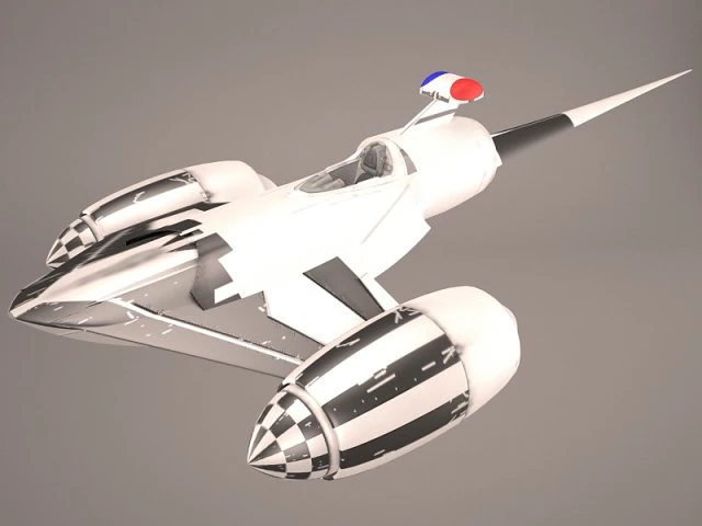 naboo police royal starship star wars 3D Model .c4d .max .obj .3ds .fbx .stl .blend 