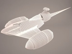 naboo police royal starship star wars 3D Model