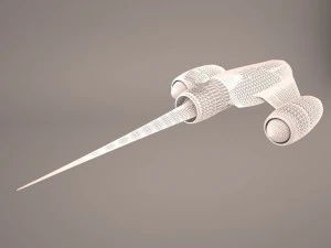 naboo police royal starship star wars 3D Model