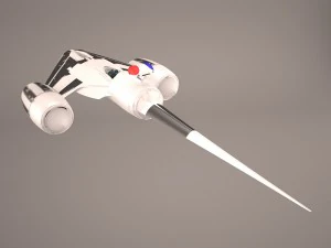 naboo police royal starship star wars 3D Model