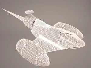 naboo police royal starship star wars 3D Model