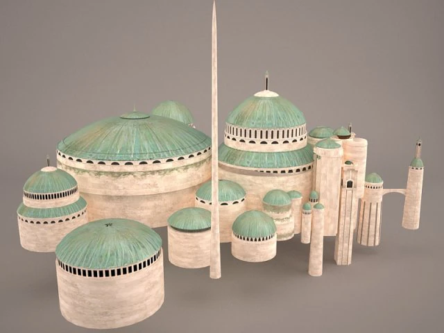 theed royal palace star wars 3D Model .c4d .max .obj .3ds .fbx .stl .blend 