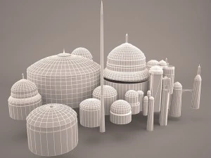 theed royal palace star wars 3D Model