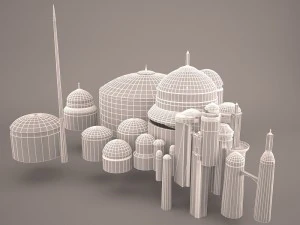 theed royal palace star wars 3D Model
