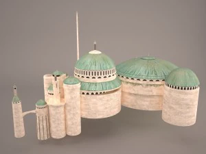theed royal palace star wars 3D Model