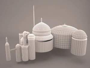theed royal palace star wars 3D Model