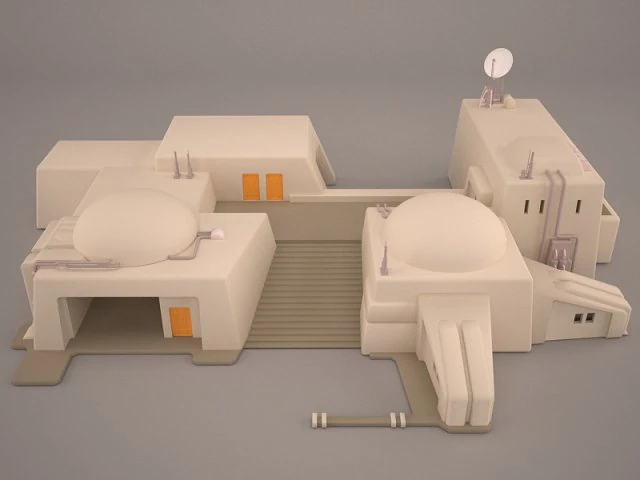 mos eisley tatooine building star wars 3D Model .c4d .max .obj .3ds .fbx .stl .blend