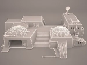 mos eisley tatooine building star wars 3D Model