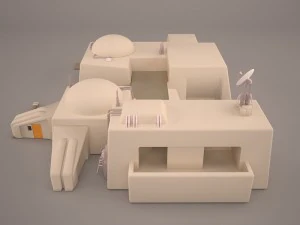 mos eisley tatooine building star wars 3D Model