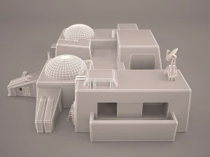 mos eisley tatooine building star wars 3D Model
