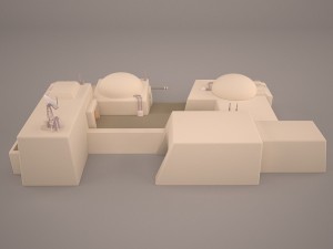 mos eisley tatooine building star wars 3D Model