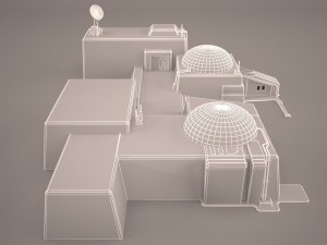 mos eisley tatooine building star wars 3D Model