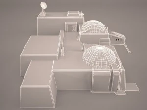mos eisley tatooine building star wars 3D Model