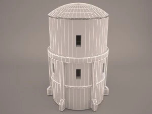 मॉस आइस्ले टैटूइन बिल्डिंग स्टार वार्स 3D मॉडल