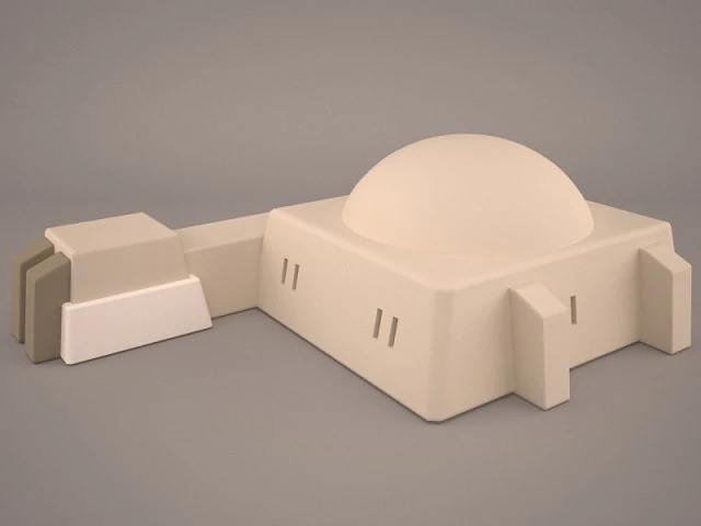 mos eisley tatooine building star wars 3D Model .c4d .max .obj .3ds .fbx .stl .blend 