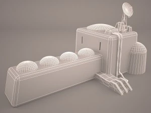 mos eisley tatooine building star wars 3D Model