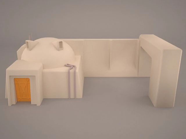 mos eisley tatooine building star wars 3D Model .c4d .max .obj .3ds .fbx .stl .blend 