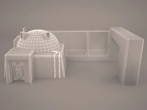 mos eisley tatooine building star wars 3D Model