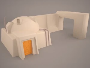 mos eisley tatooine building star wars 3D Model