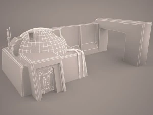mos eisley tatooine building star wars 3D Model
