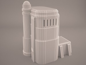 mos eisley tatooine building star wars 3D 모델