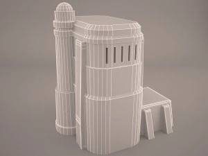 mos eisley tatooine building star wars 3D Model