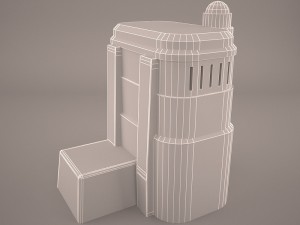 mos eisley tatooine building star wars 3D 모델