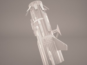 transport old engine star wars 3D Model