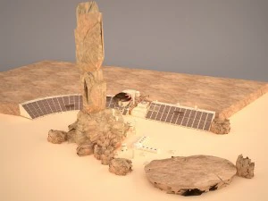 Mos Espa Grand Arena Star Wars 3D Modell