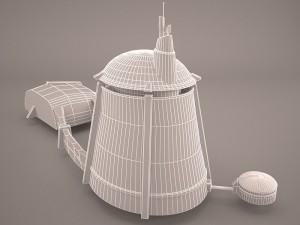 tatooine house building star wras 3D Model