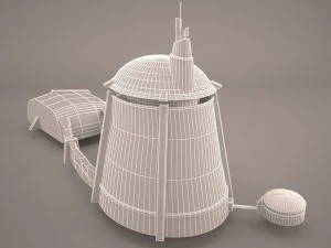 tatooine house building star wras 3D Model