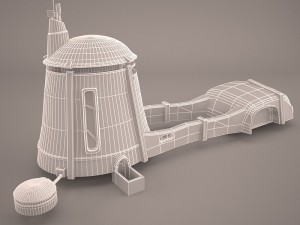 tatooine house building star wras 3D Model