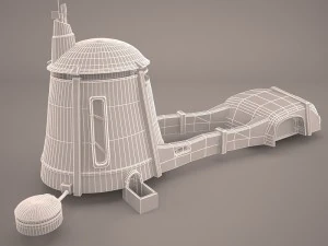 tatooine house building star wras 3D Model