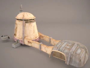 tatooine house building star wras 3D Model